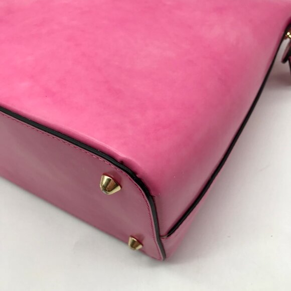 Pratesi Firenze Azalea Pink Versilia Italian Leather Satchel Bag - Picture 8 of 11